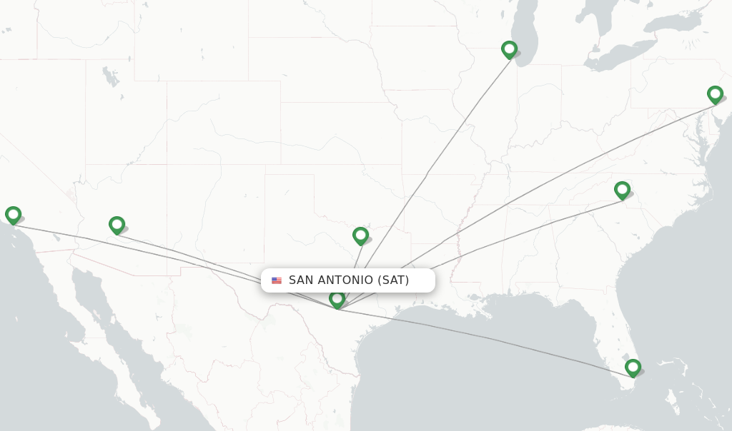 American Airlines flights from San Antonio, SAT