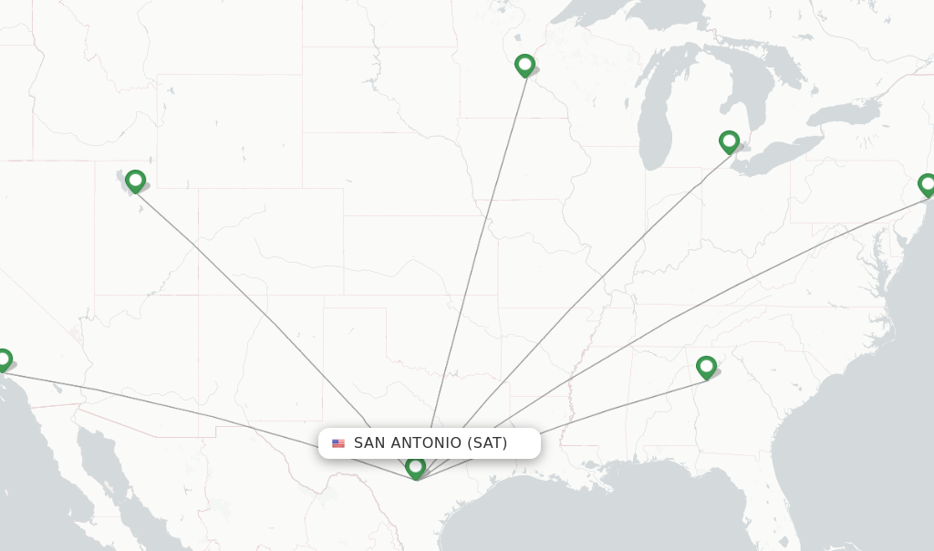 Delta flights from San Antonio, SAT