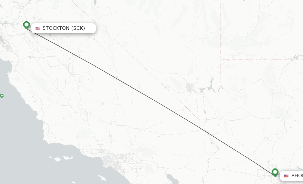 Direct (non-stop) Flights From Stockton To Phoenix - Schedules ...