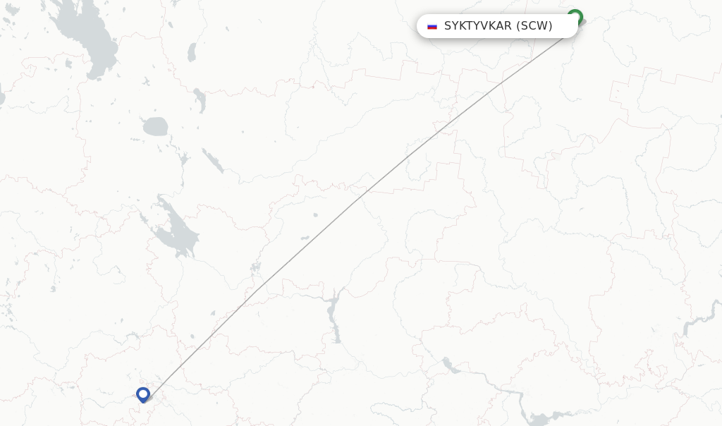 UTair flights from Syktyvkar, SCW - FlightsFrom.com