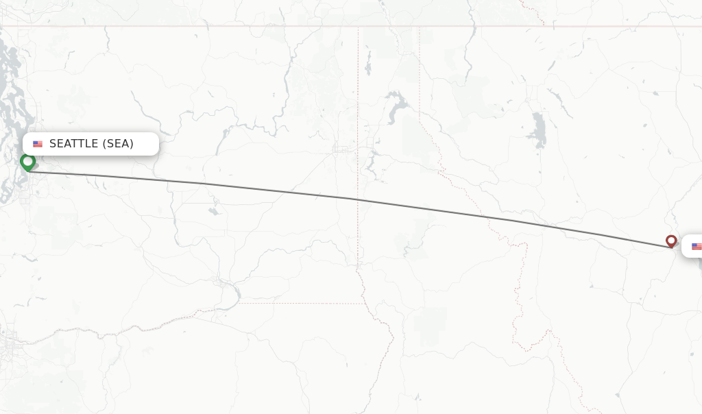 Direct non stop flights from Seattle to Helena schedules