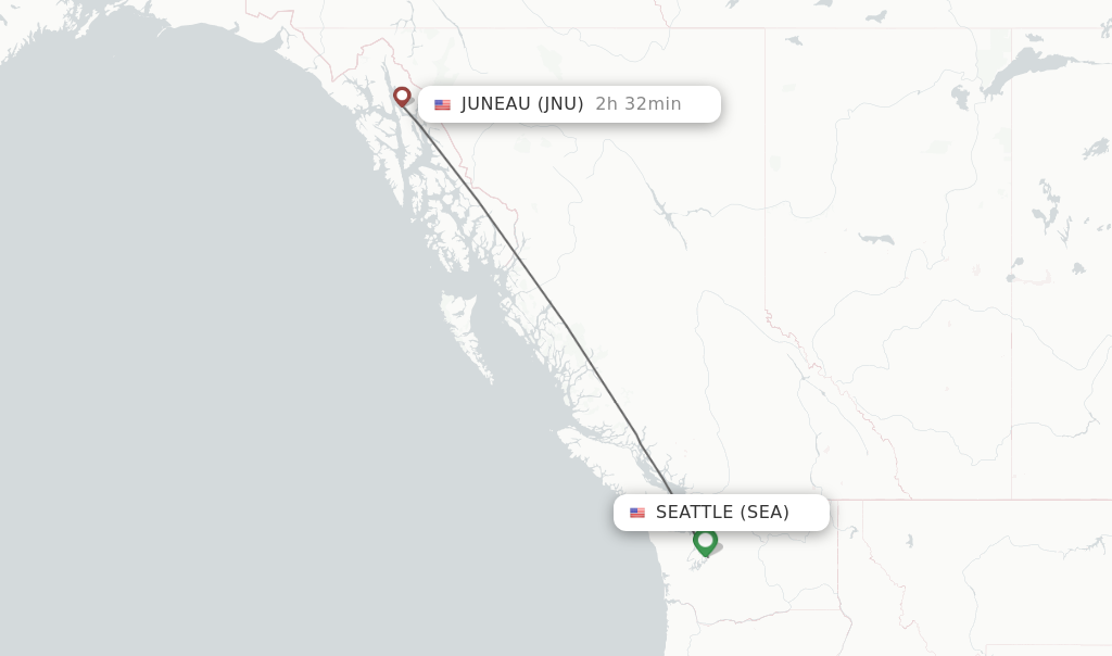 Direct non stop flights from Seattle to Juneau schedules