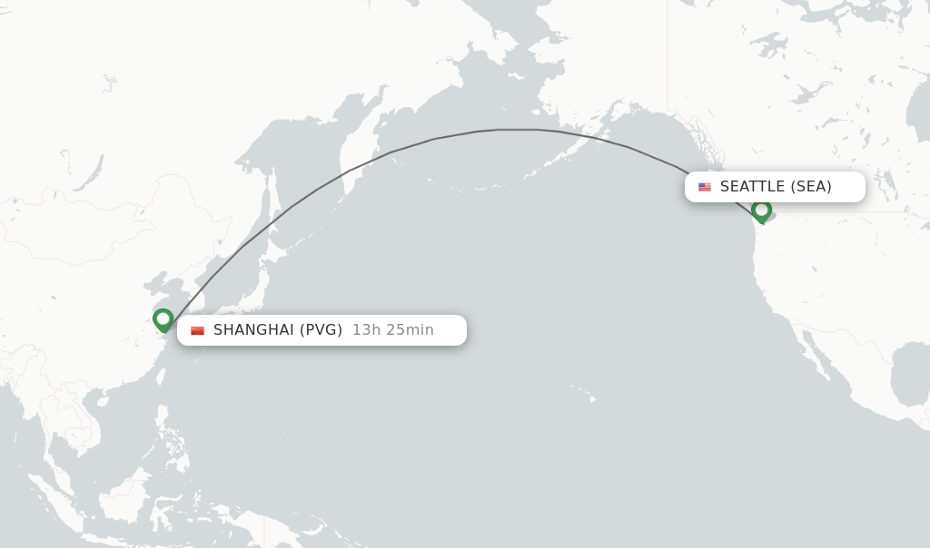 shanghai - new york direct flight