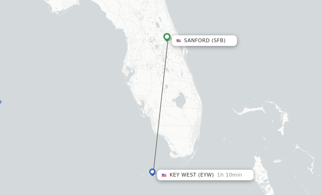 Direct Non Stop Flights From Orlando To Key West Schedules   SFB EYW 