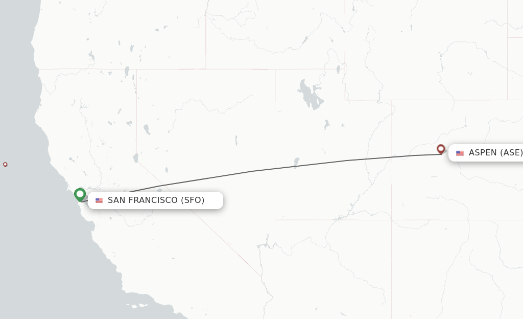 Direct non stop flights from San Francisco to Aspen schedules