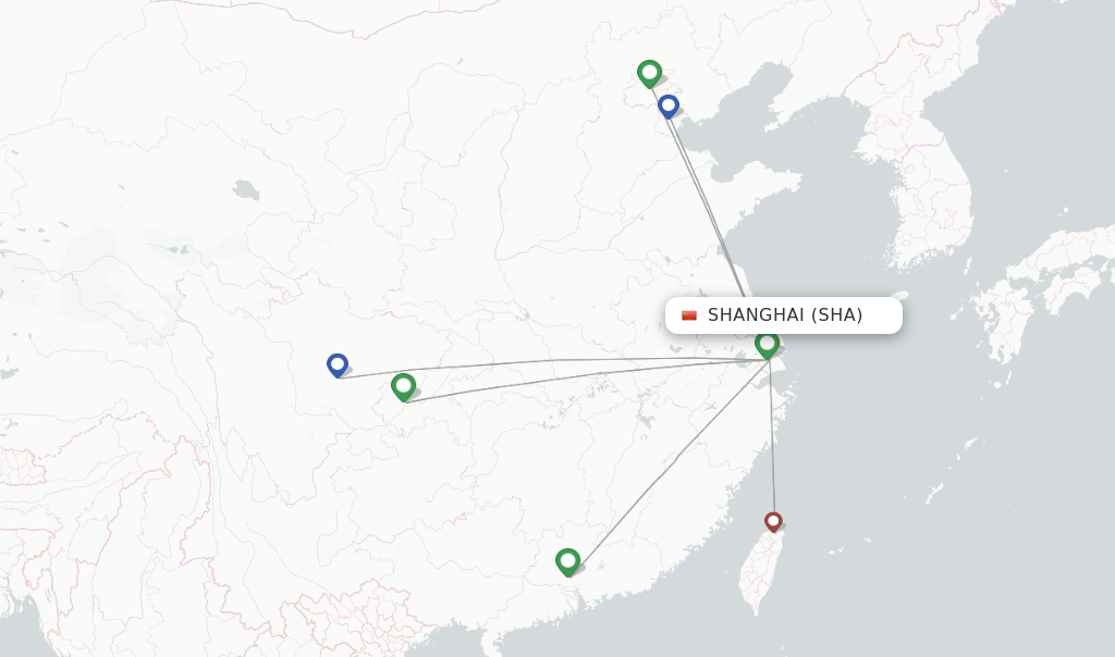 Air China flights from Shanghai, SHA - FlightsFrom.com