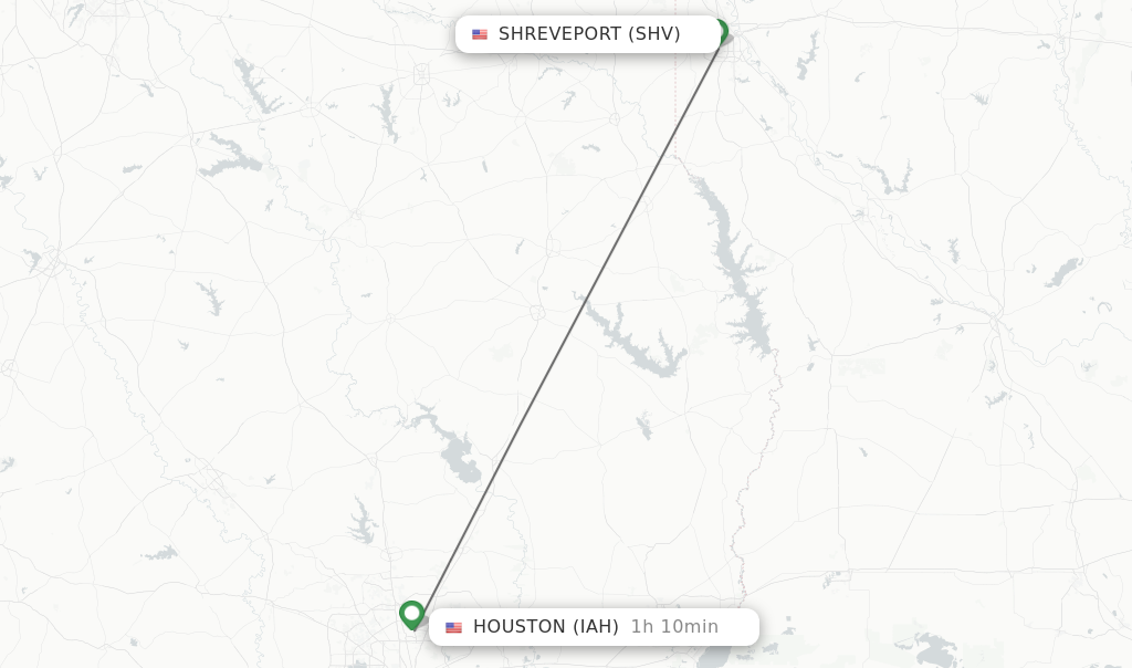 Direct non stop flights from Shreveport to Houston schedules