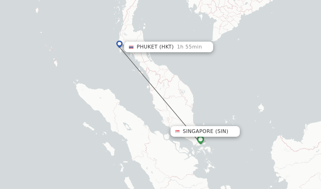 Direct non stop flights from Singapore to Phuket schedules