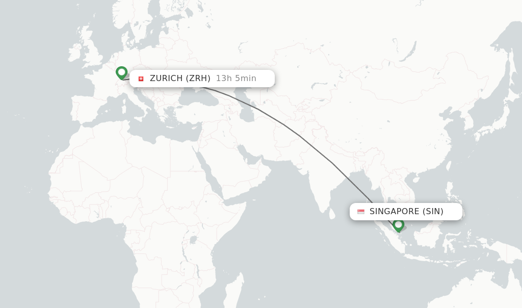 singapore to switzerland travel time