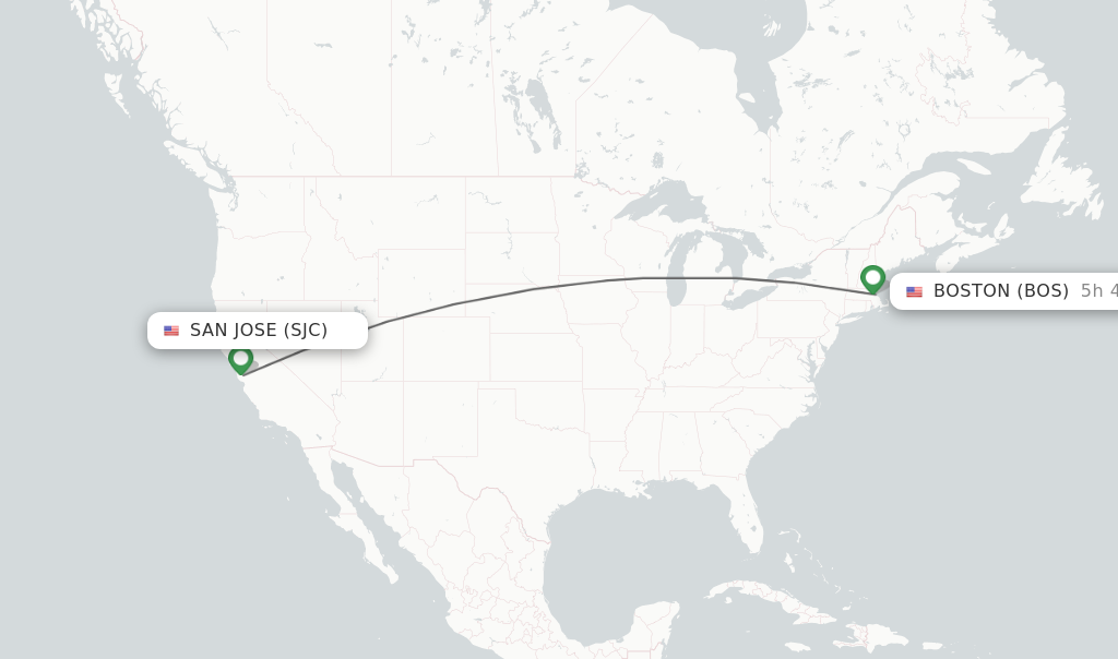 Direct (non-stop) Flights From San Jose To Boston - Schedules ...