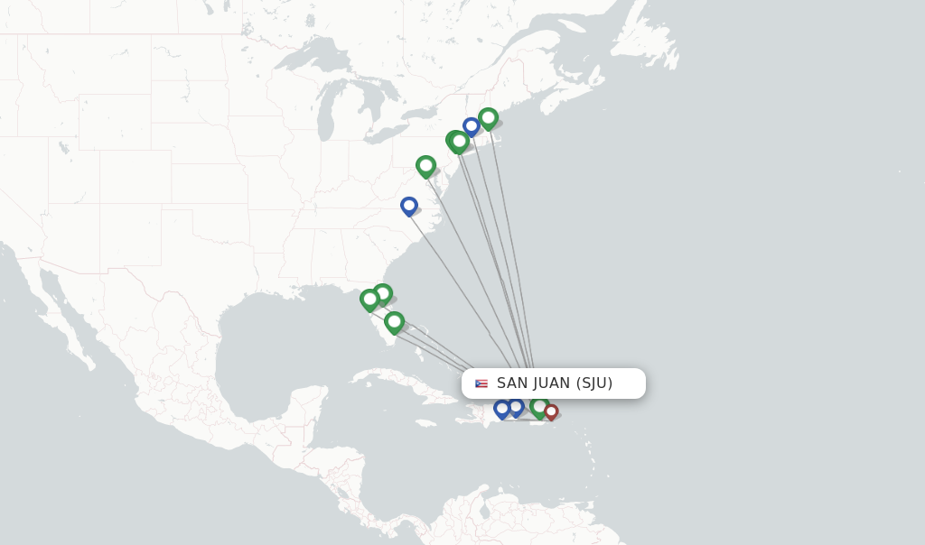 JetBlue flights from San Juan, SJU - FlightsFrom.com