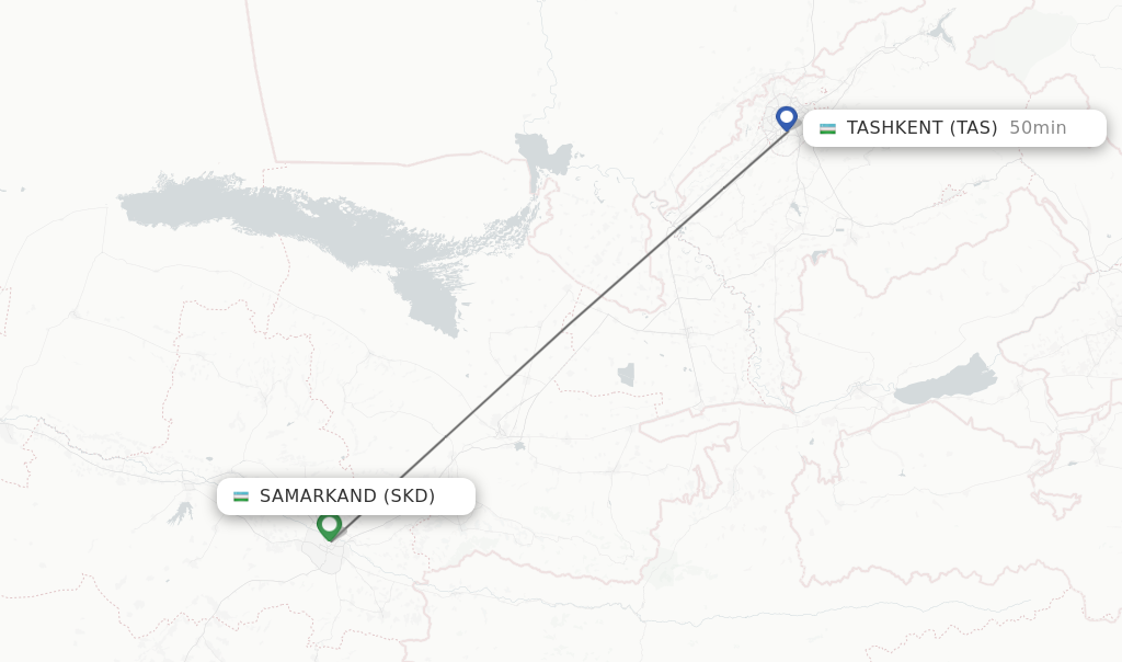 Direct (non-stop) flights from Samarkand to Tashkent - schedules ...