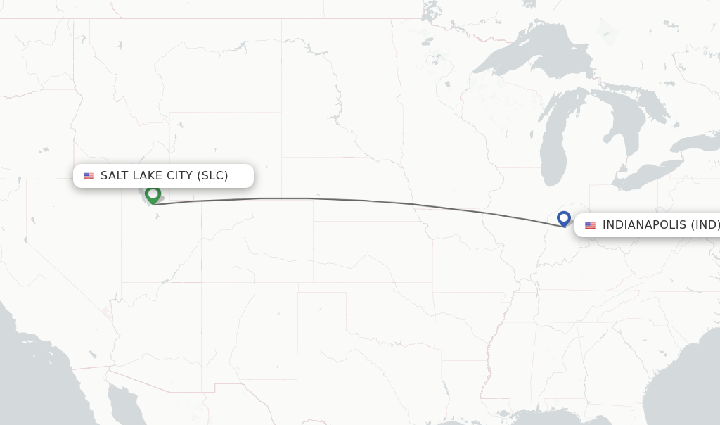 Direct (non-stop) Flights From Salt Lake City To Indianapolis ...