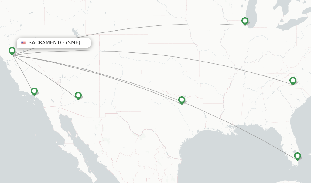 American Airlines flights from Sacramento, SMF