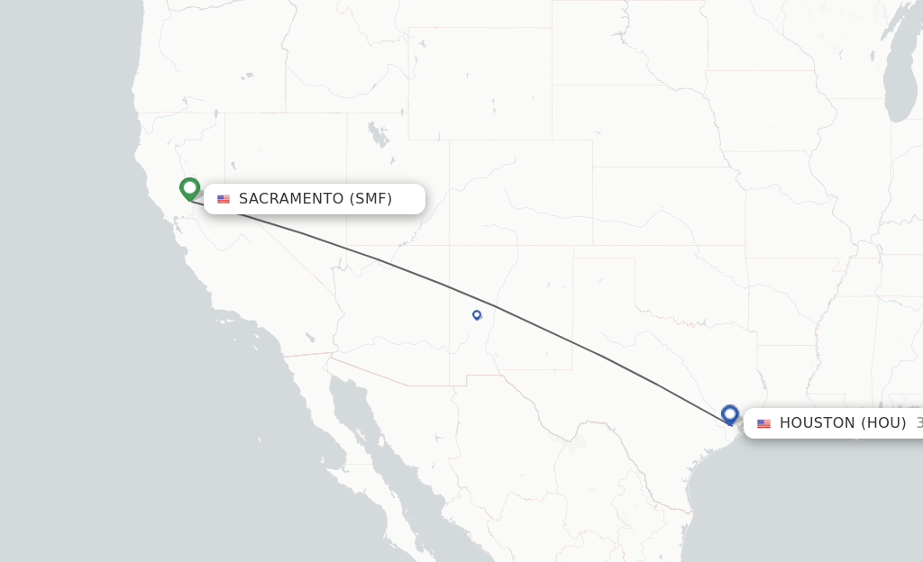 Direct non stop flights from Sacramento to Houston schedules