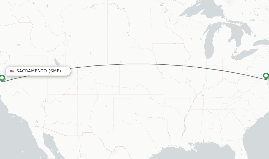 Direct non stop flights from Sacramento to Dulles schedules