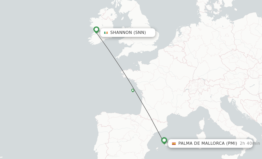 Direct Non Stop Flights From Shannon To Palma De Mallorca Schedules 0178