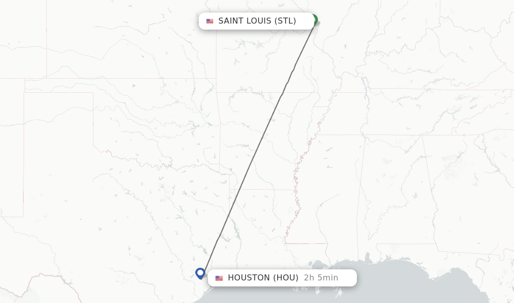 Direct non stop flights from Saint Louis to Houston schedules