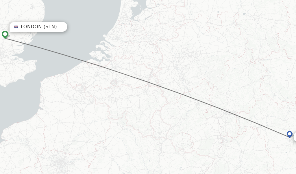 Direct non stop flights from London to Nuremberg schedules