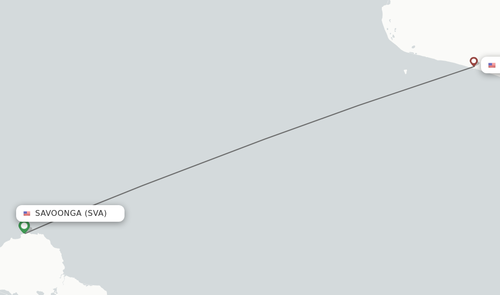 Direct non stop flights from Savoonga to Nome schedules