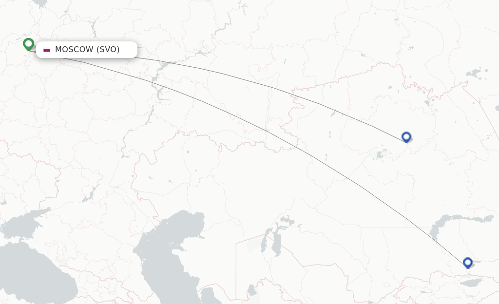 SCAT Airlines Flights From Moscow, SVO - FlightsFrom.com