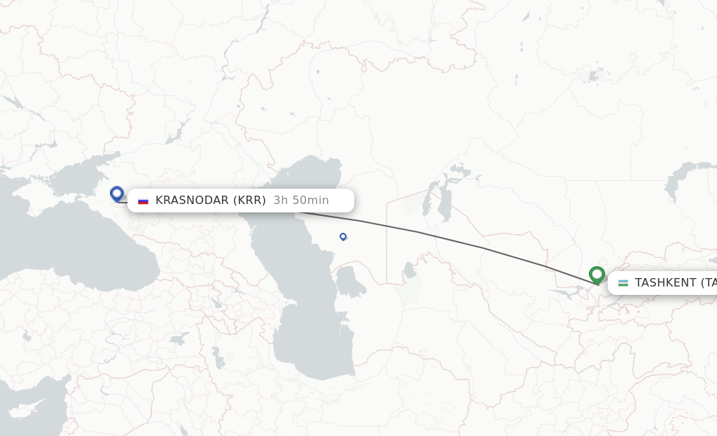 Direct (non-stop) flights from Tashkent to Krasnodar - schedules ...