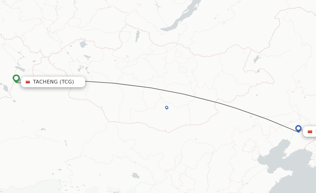 Direct (non-stop) flights from Tacheng to Shenyang - schedules ...