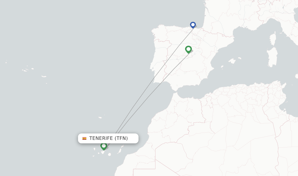 Air Europa flights from Tenerife, TFN