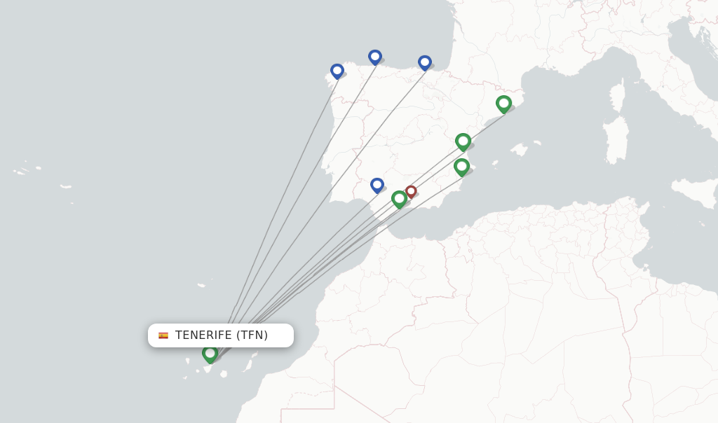 Vueling flights from Tenerife, TFN