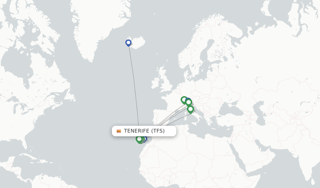 Neos flights from Tenerife, TFS