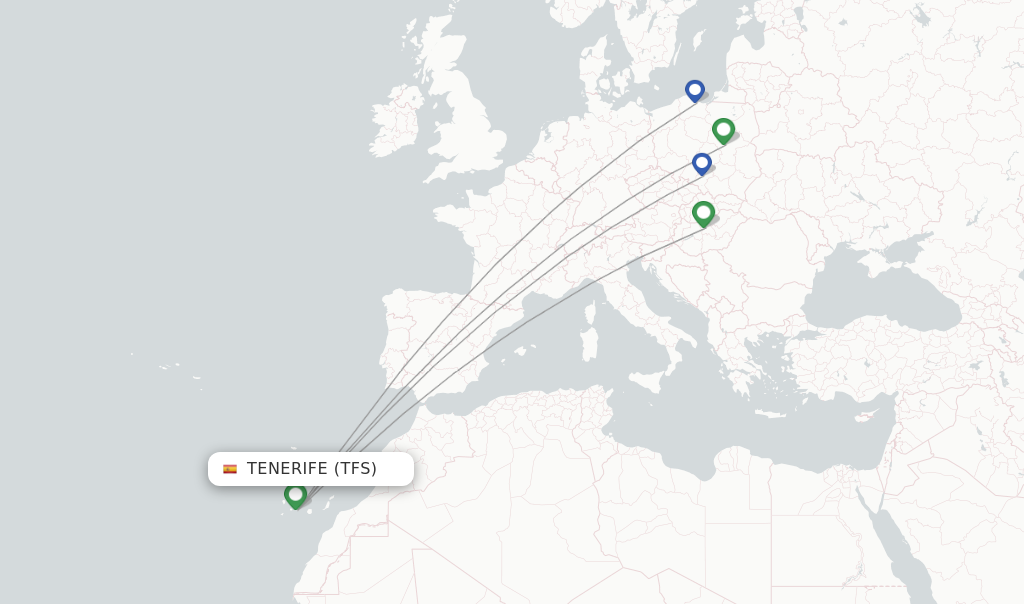 Wizz Air flights from Tenerife, TFS