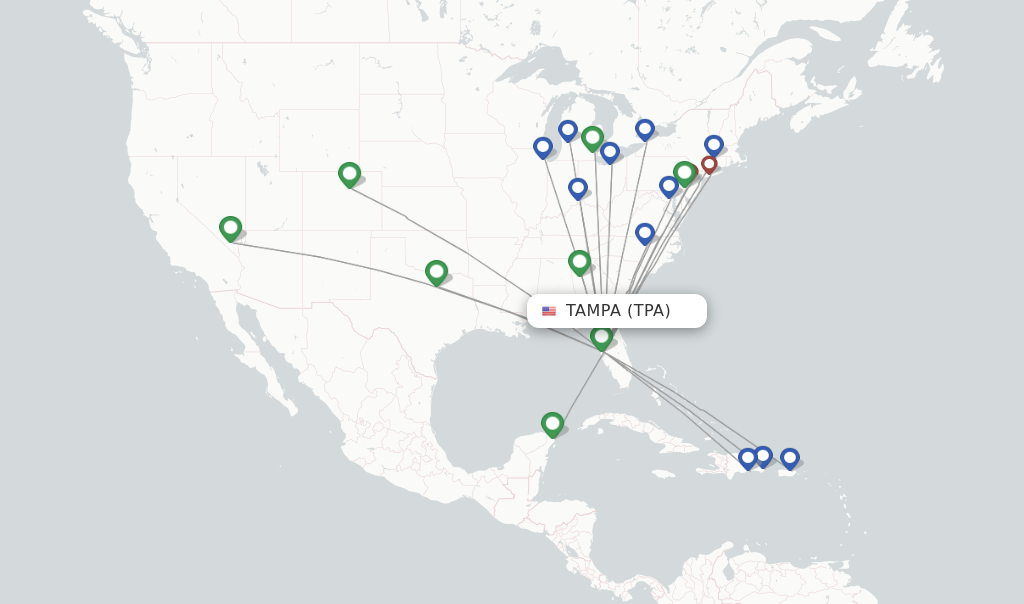 Frontier Airlines Flights From Tampa, TPA - FlightsFrom.com