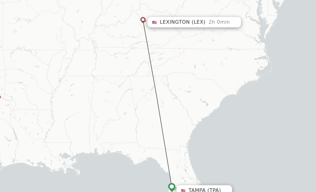 Lexington To Tampa