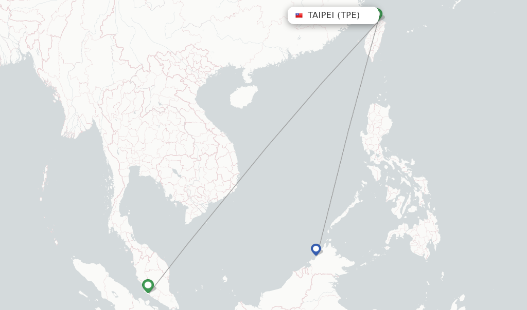 Malaysia Airlines Flights From Taipei Tpe