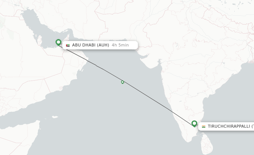 Direct Non Stop Flights From Tiruchirappalli To Abu Dhabi Schedules 1934