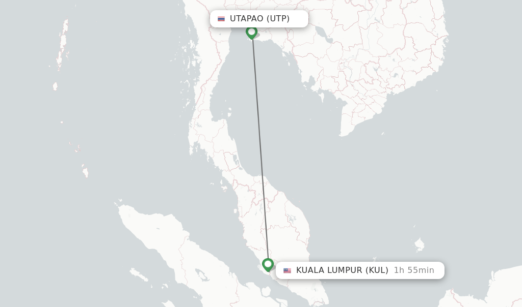 Direct Non Stop Flights From Utapao To Kuala Lumpur Schedules 6927