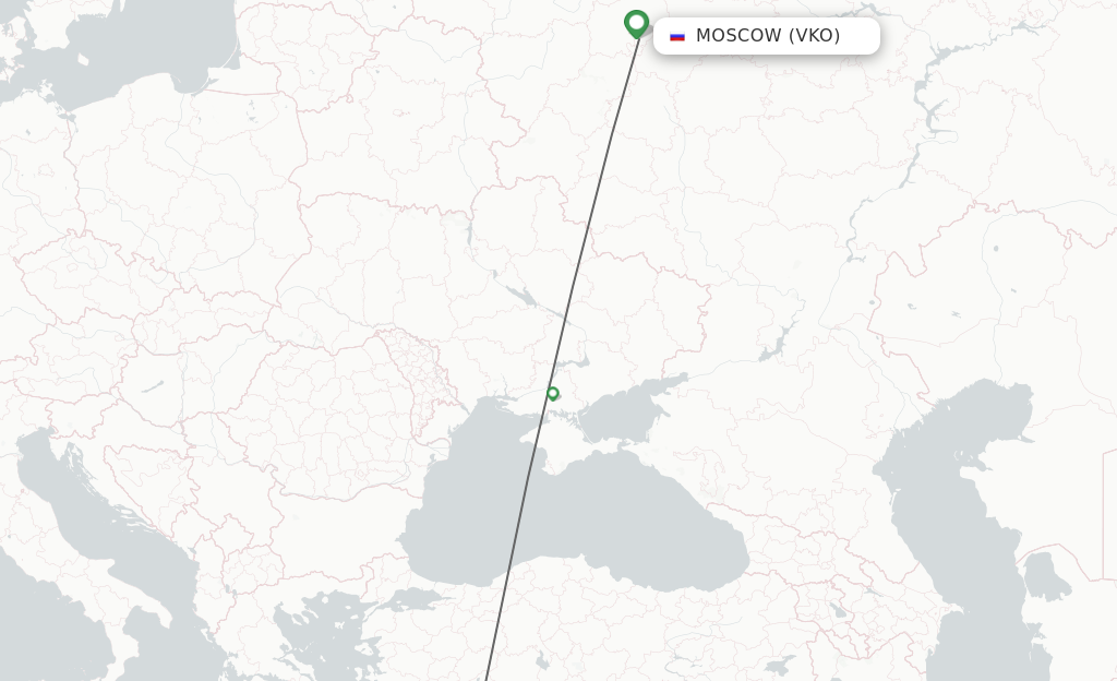 Direct (nonstop) flights from Moscow to Antalya schedules