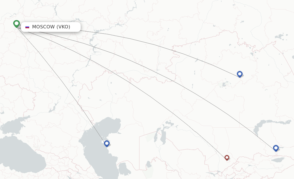 SCAT Airlines Flights From Moscow, VKO - FlightsFrom.com