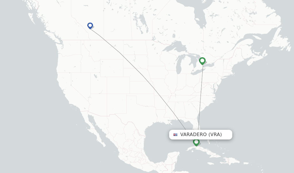 Westjet Flights From Varadero Vra 3604