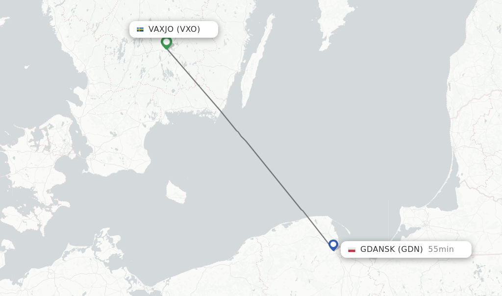 Direct Non Stop Flights From Vaxjo To Gdansk Schedules 6159