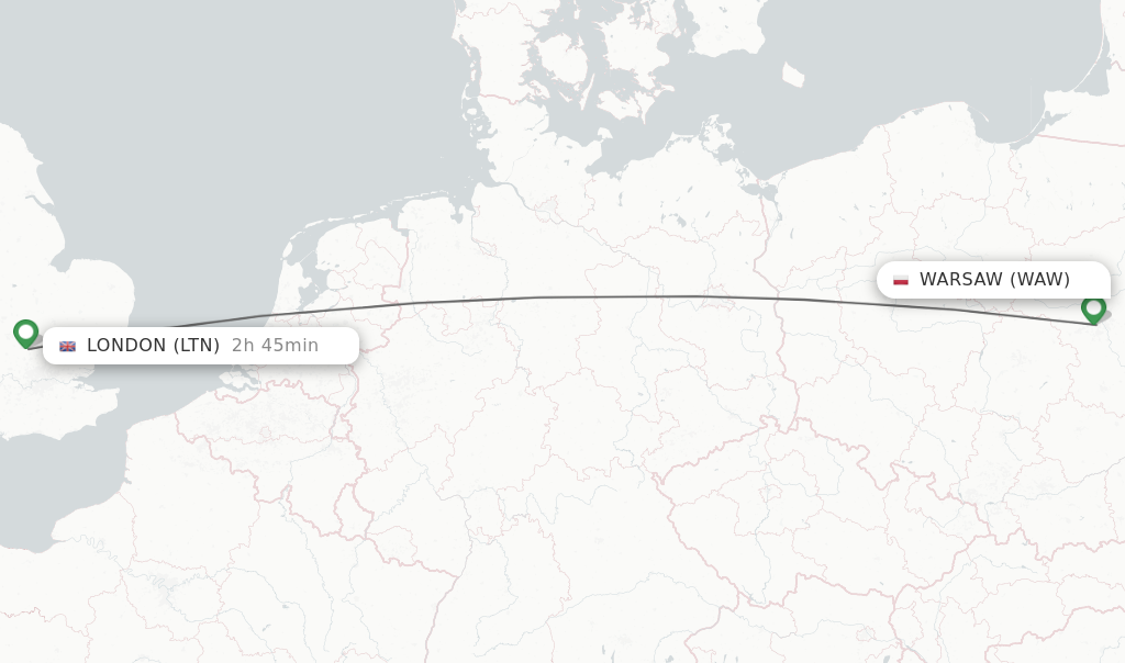 Direct non stop flights from Warsaw to London schedules