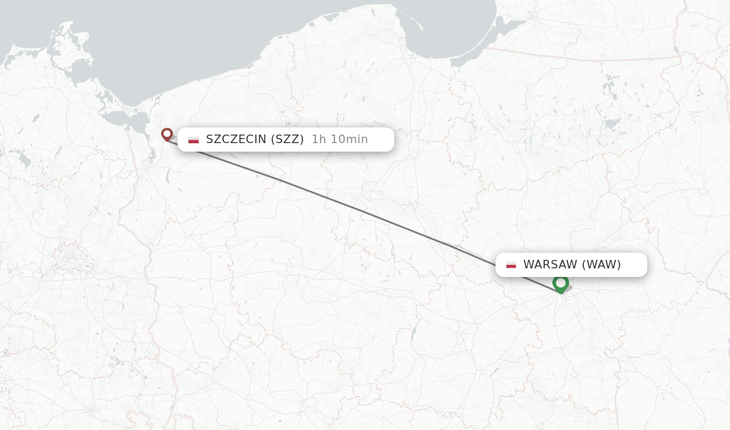 Direct (non-stop) flights from Warsaw to Szczecin - schedules ...