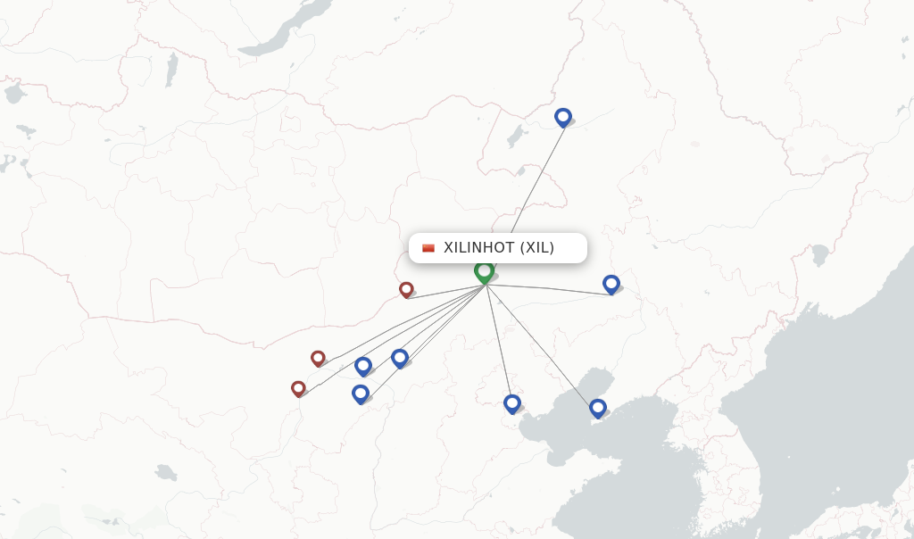 Tianjin Airlines flights from Xilinhot, XIL - FlightsFrom.com