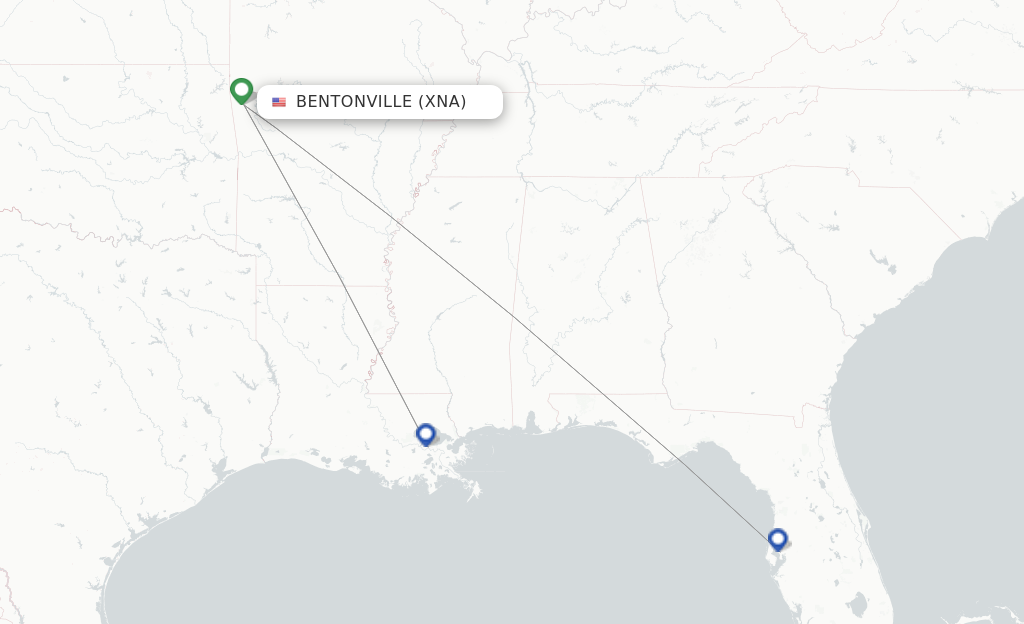 Breeze Airways flights from Bentonville XNA FlightsFrom