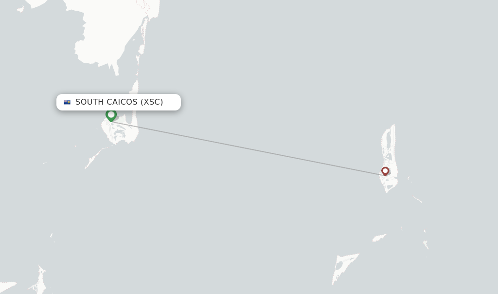 Caicos Express Airways flights from South Caicos, XSC 