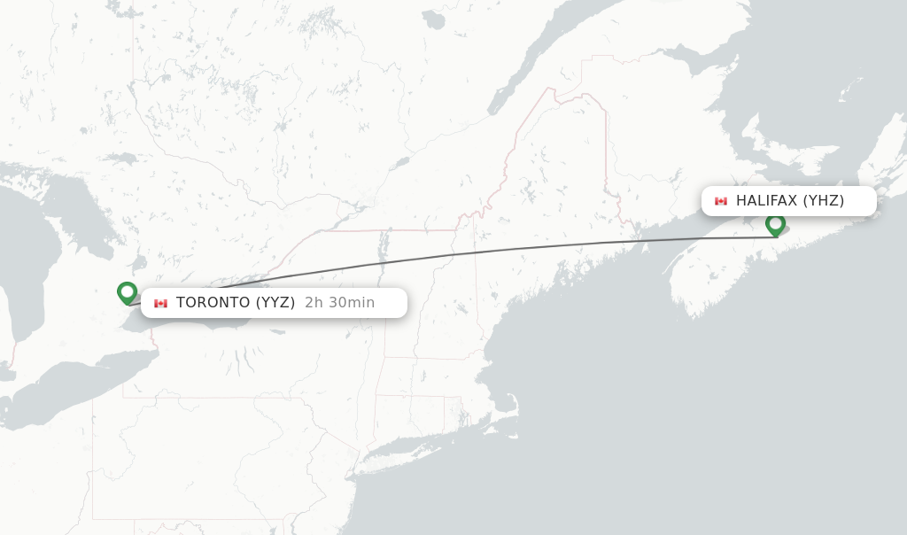 Direct non stop flights from Halifax to Toronto schedules