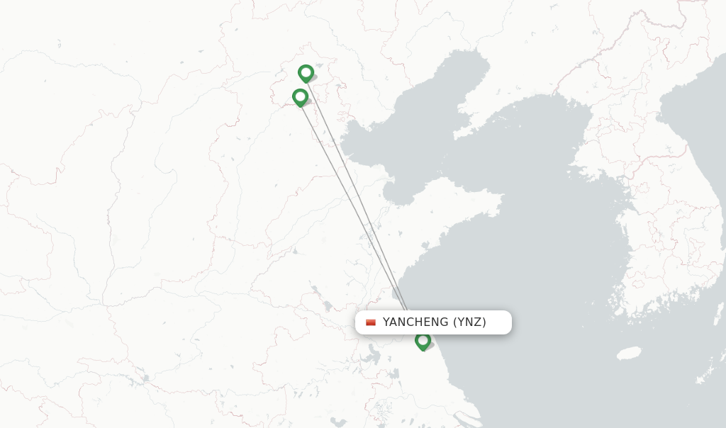 Air China flights from Yancheng, YNZ - FlightsFrom.com