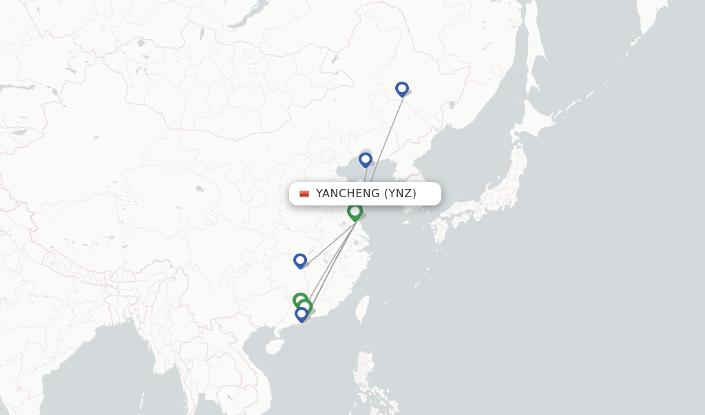 China Southern flights from Yancheng, YNZ - FlightsFrom.com