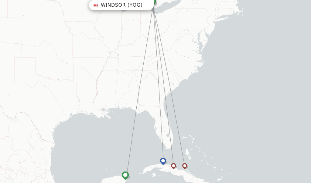 Sunwing Airlines Flights From Windsor Yqg 8146