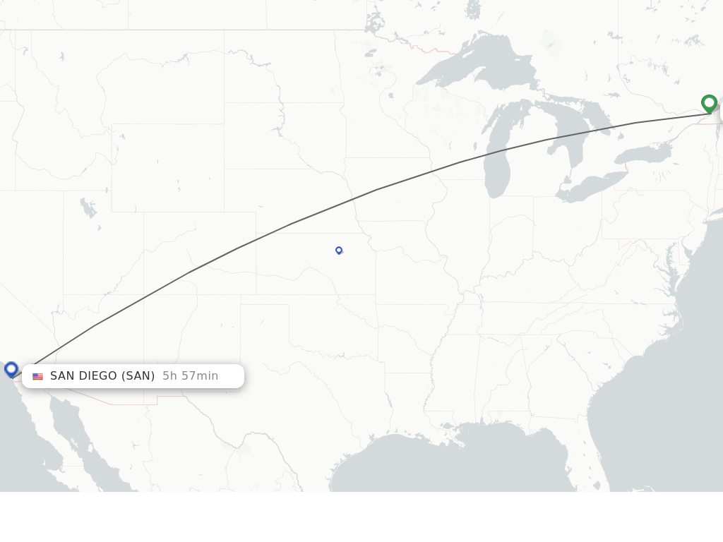 Direct (non-stop) flights from San Diego to Munich - schedules 